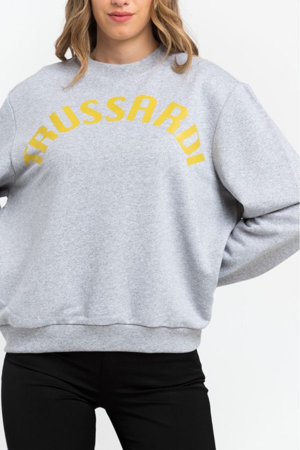 Trussardi Camisolas 36F000321T002191_E510MelangeGreyPrintYellow – Image 3