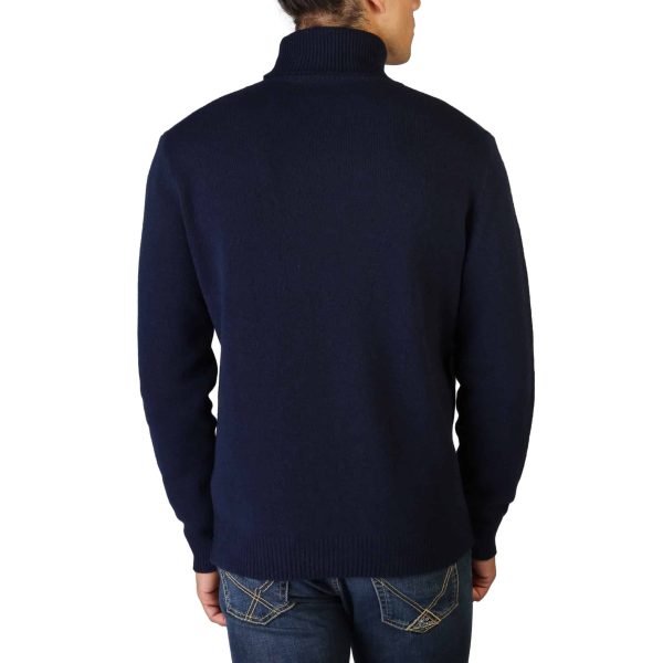 100% Cashmere Sweater T-NECK-M_500-NAVY – Image 2