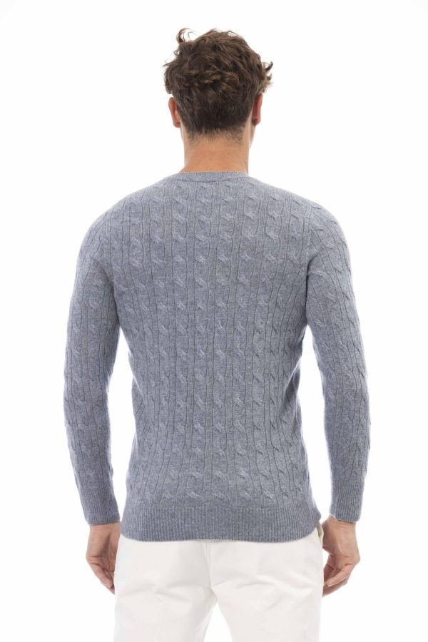 Alpha Studio Sweater AU030C_9004SKYBLUE_D – Image 3