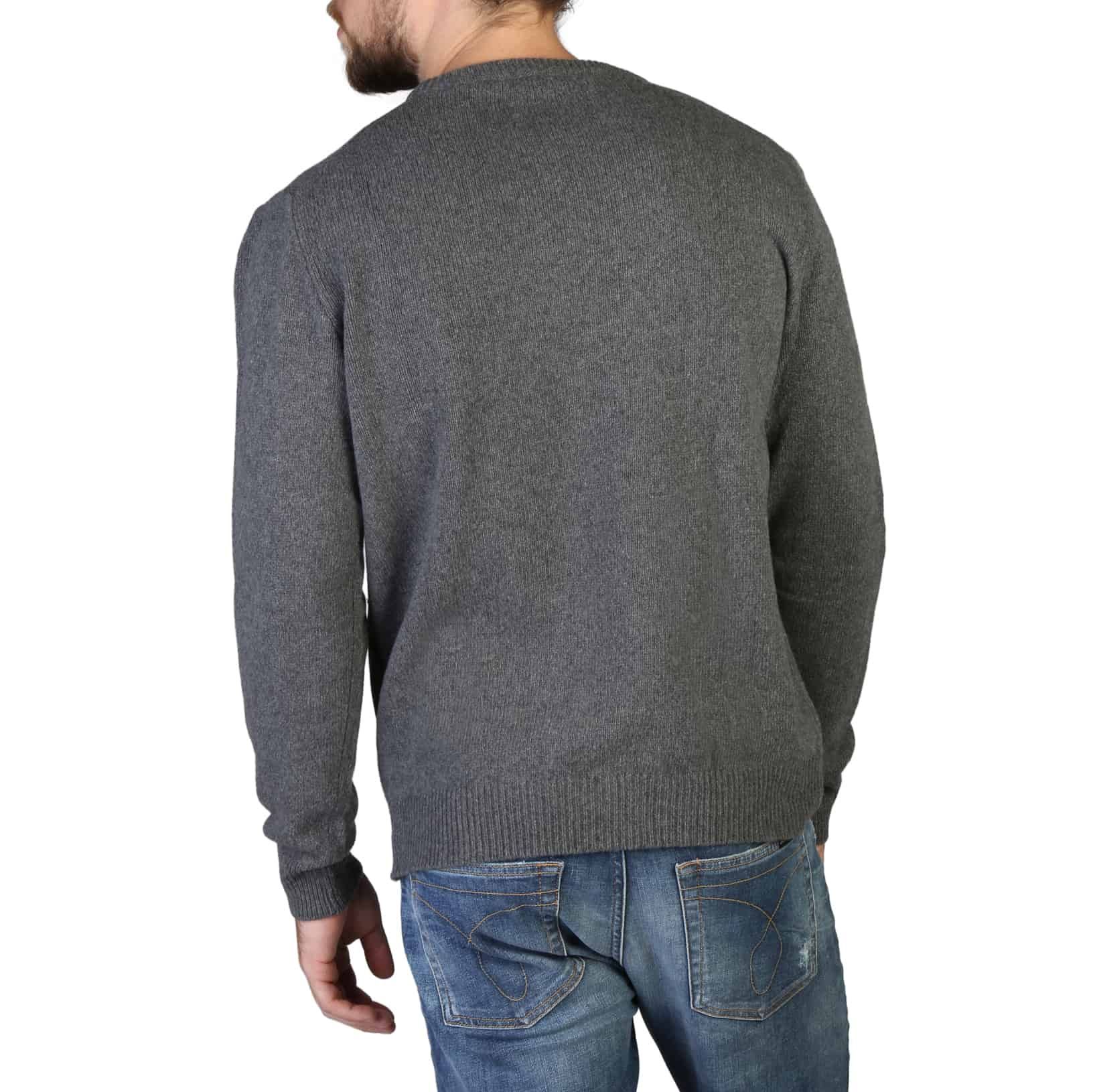 100% Cashmere Sweater C-NECK-M_820-GREY – Image 2