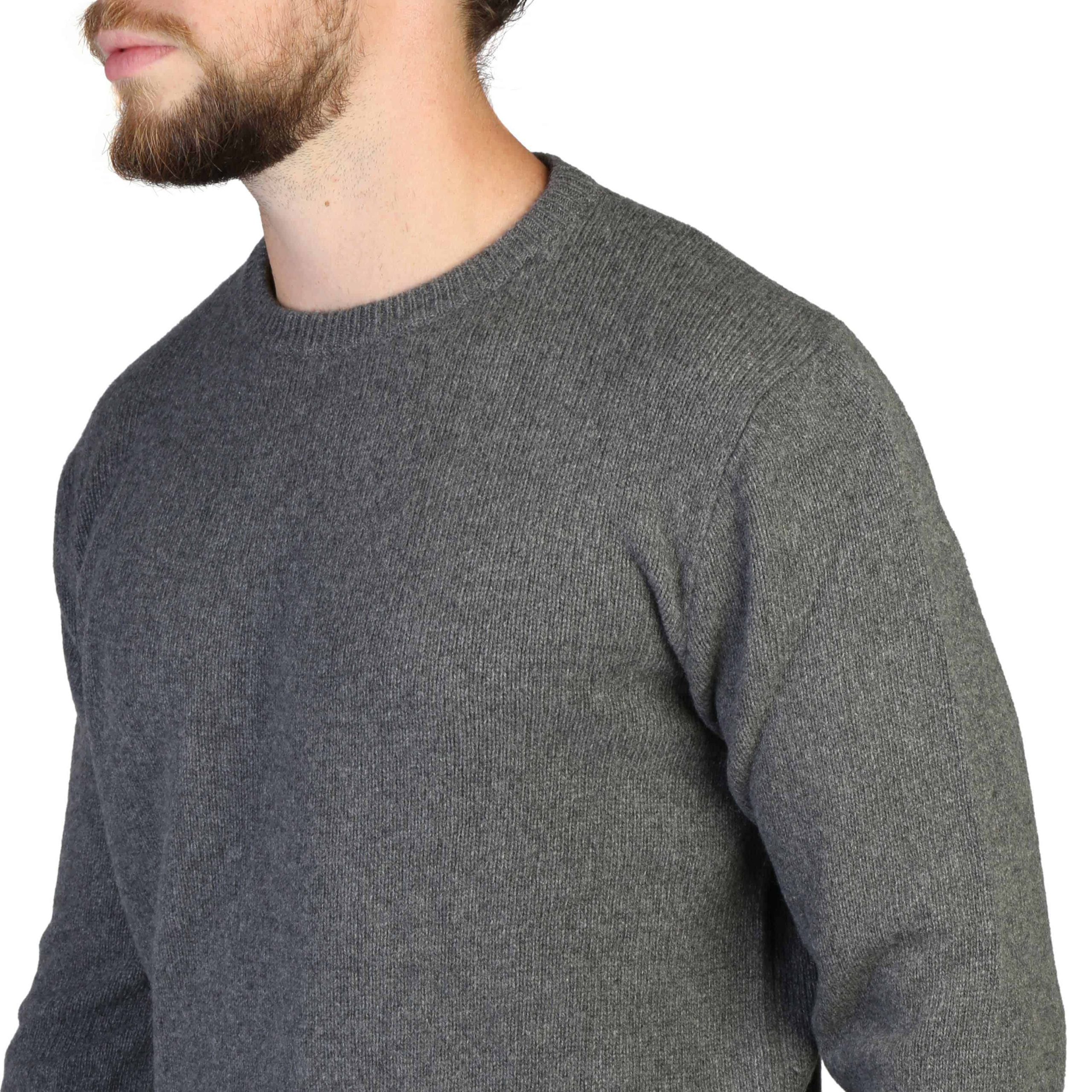 100% Cashmere Sweater C-NECK-M_820-GREY – Image 3