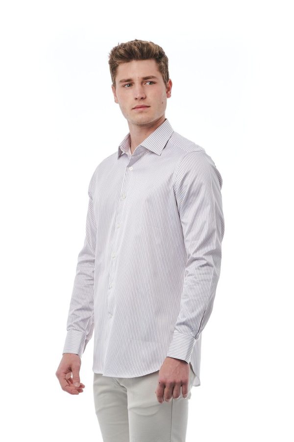 Bagutta Camisas 050_AL57214_014BiancoNocciola – Image 3
