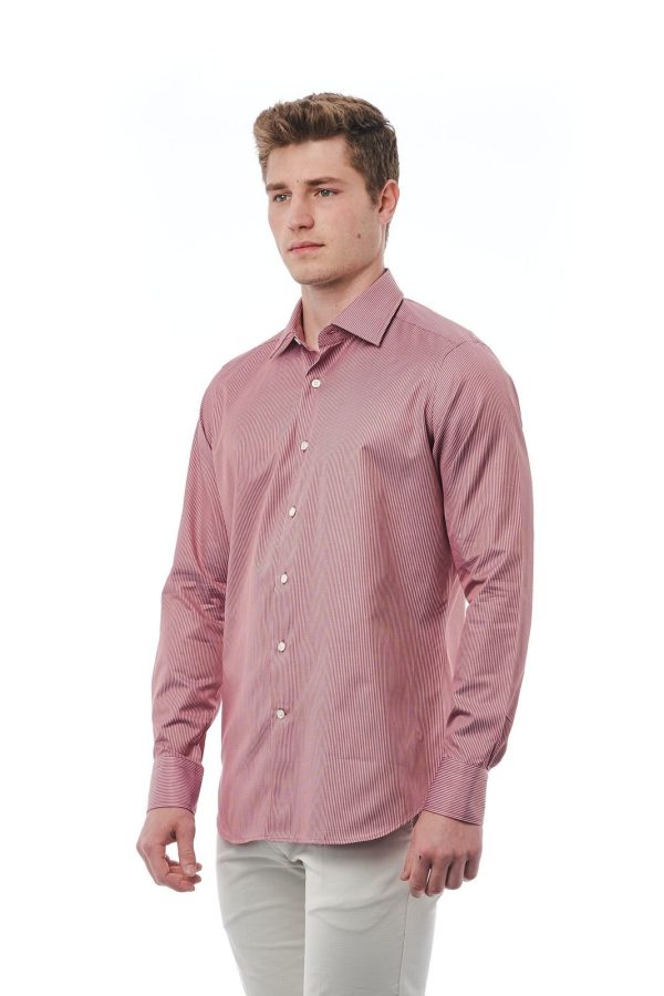 Bagutta Camisas 050_AL57214_017BiancoRosso – Image 3