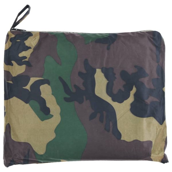 Fato de chuva camuflado para homem com capuz XXL – Image 2