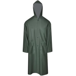Capa de chuva comprida resistente e impermeável + capuz XL