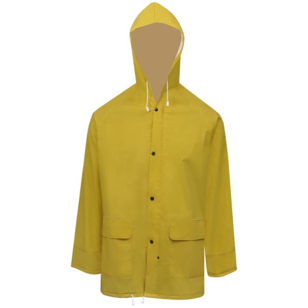 Fato de chuva resistente e impermeável + capuz, 2 pcs, XXL – Image 3