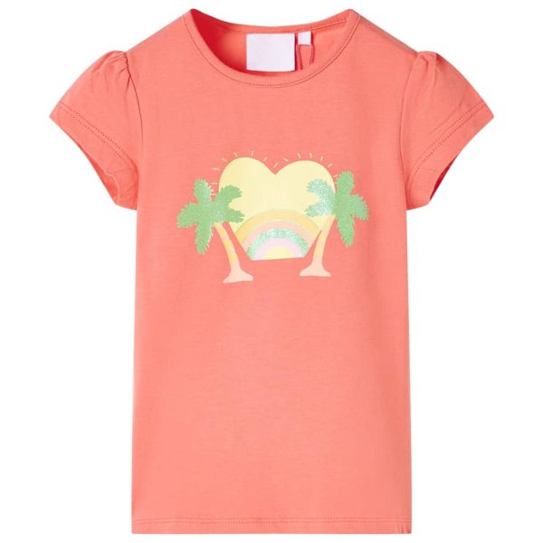 T-shirt infantil coral 128