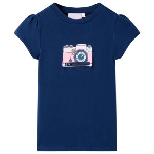 T-shirt infantil azul-escuro 104