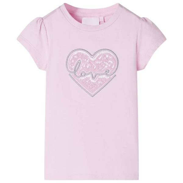 T-shirt de criança rosa-claro 116