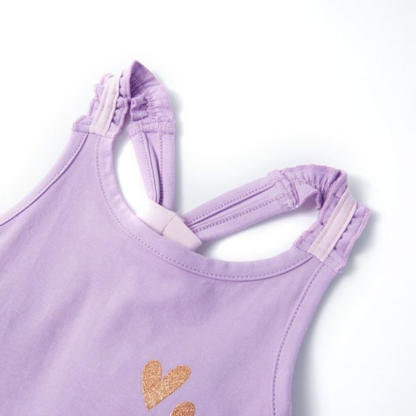 T-shirt de alças para criança lilás 140 – Image 3