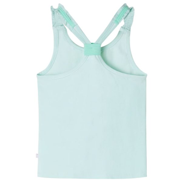 T-shirt de alças para criança menta-claro 104 – Image 2