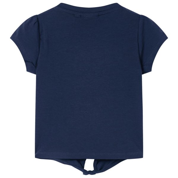T-shirt infantil azul-escuro 104 – Image 2