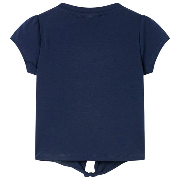 T-shirt infantil azul-escuro 116 – Image 2