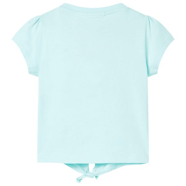T-shirt de criança ciano-claro 92 – Image 2