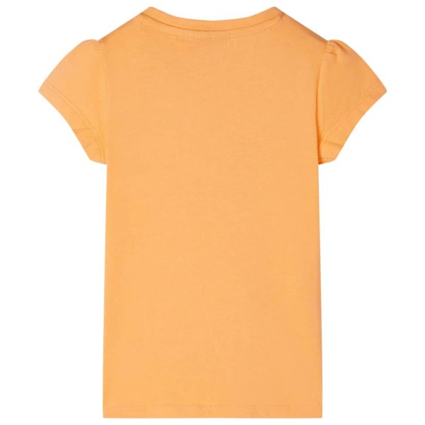 T-shirt de criança laranja-brilhante 128 – Image 2