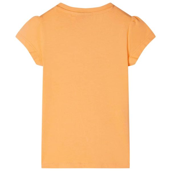 T-shirt de criança laranja-brilhante 140 – Image 2