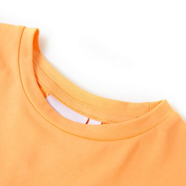 T-shirt de criança laranja-brilhante 140 – Image 3