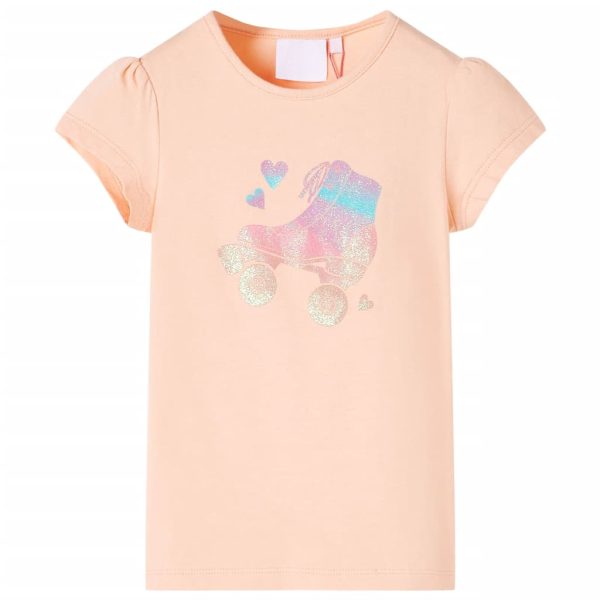 T-shirt de criança laranja-claro 116