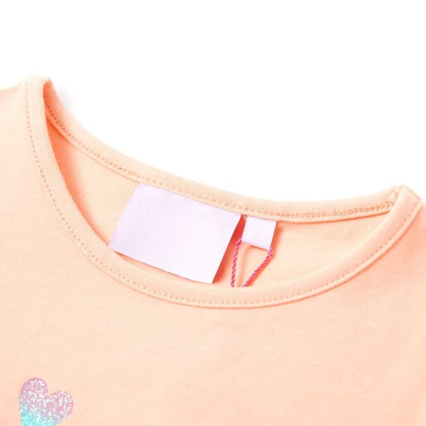 T-shirt de criança laranja-claro 116 – Image 3