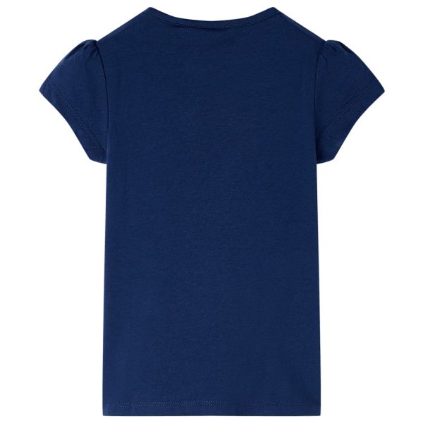 T-shirt infantil azul-escuro 104 – Image 2