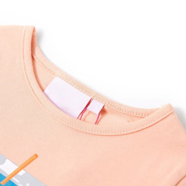 T-shirt de criança laranja-claro 116 – Image 3