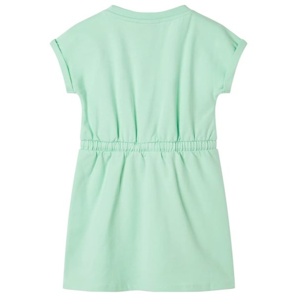 Vestido de criança com cordão verde brilhante 116 – Image 2
