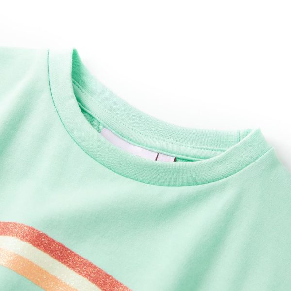 Vestido de criança com cordão verde brilhante 116 – Image 3