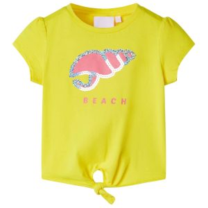 T-shirt de criança amarelo 116