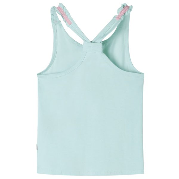 T-shirt de alças para criança menta-claro 140 – Image 2