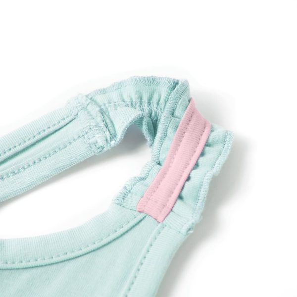 T-shirt de alças para criança menta-claro 140 – Image 3