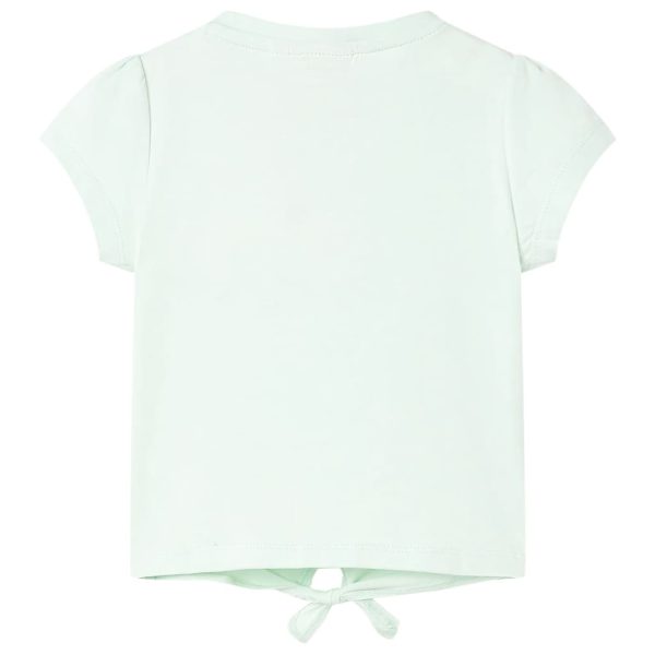T-shirt infantil menta-claro 92 – Image 2