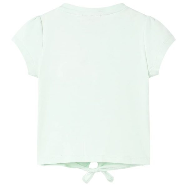 T-shirt infantil menta-claro 116 – Image 2