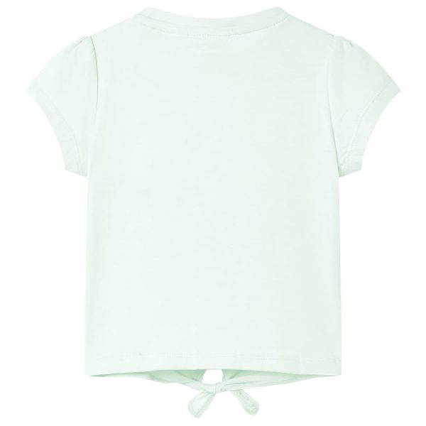T-shirt infantil menta-claro 140 – Image 2