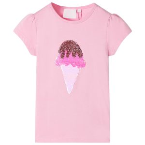 T-shirt para criança rosa-choque 104