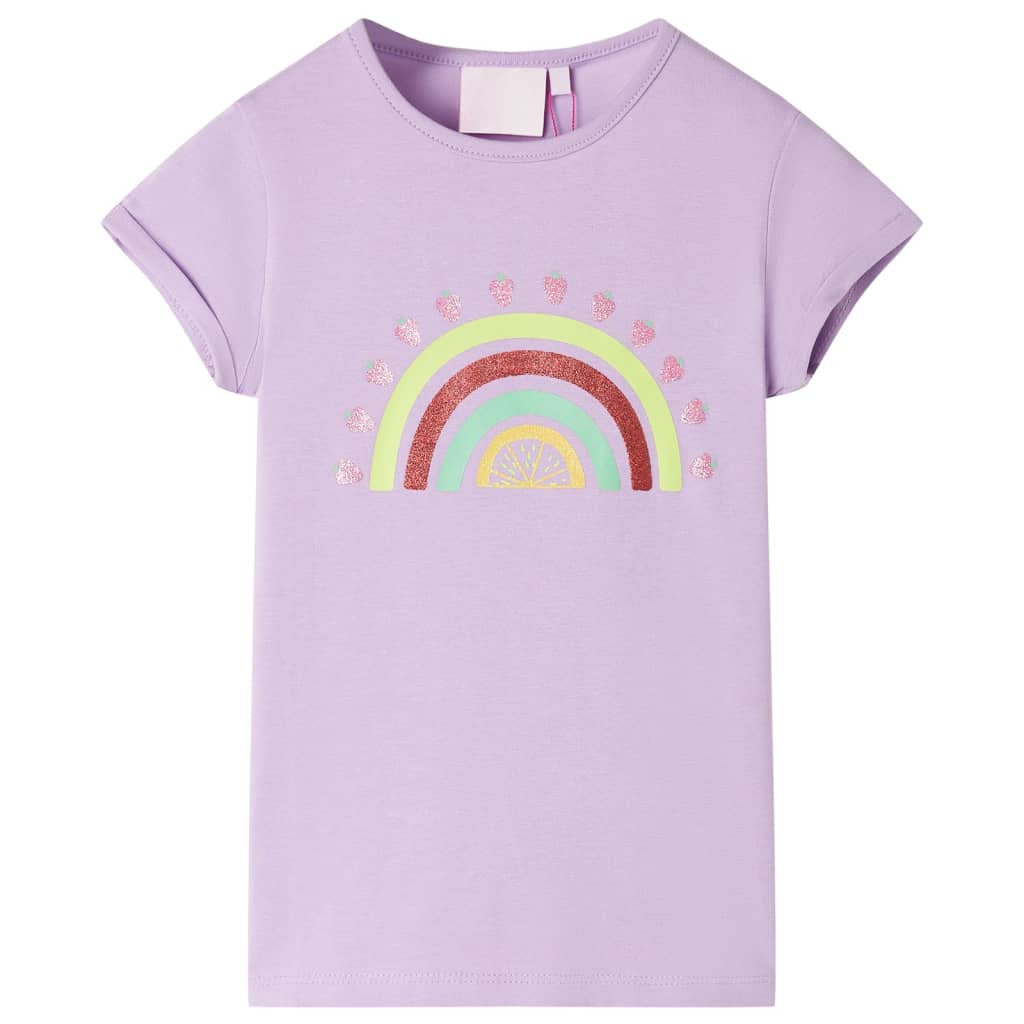 T-shirt infantil lilás 128