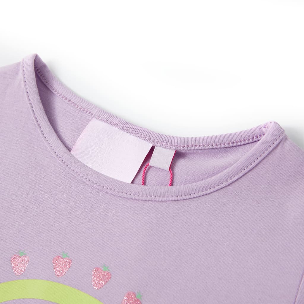 T-shirt infantil lilás 128 – Image 3