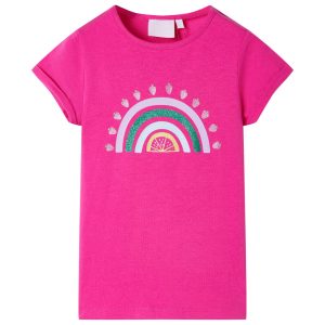 T-shirt de criança rosa-escuro 92