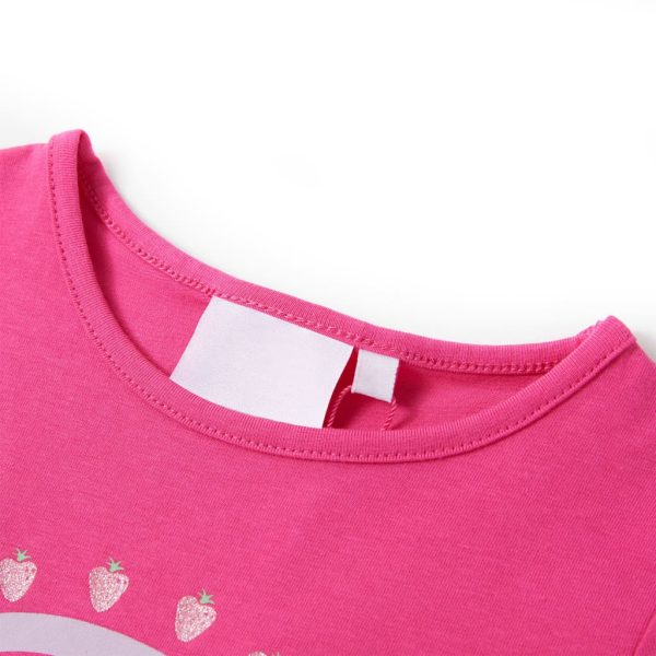 T-shirt de criança rosa-escuro 116 – Image 3