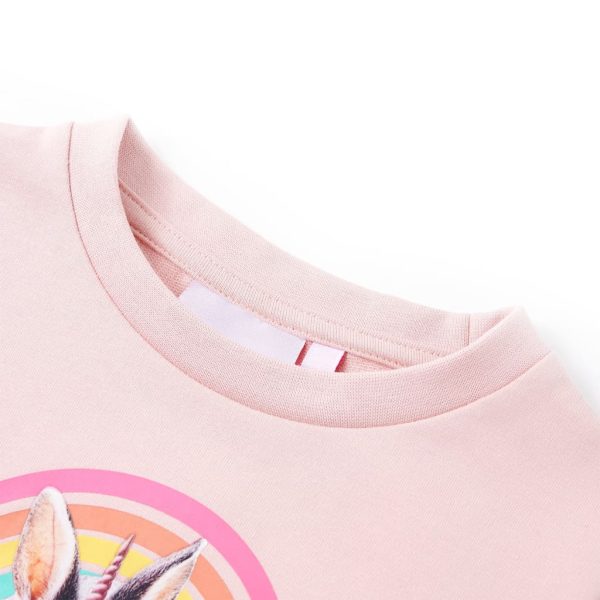 Sweatshirt para criança cor rosa-claro 104 – Image 3
