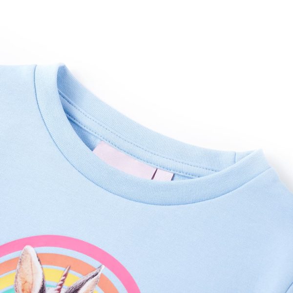 Sweatshirt para criança azul-claro 140 – Image 3