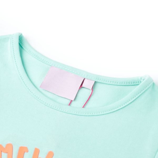 T-shirt de criança ciano-claro 140 – Image 3