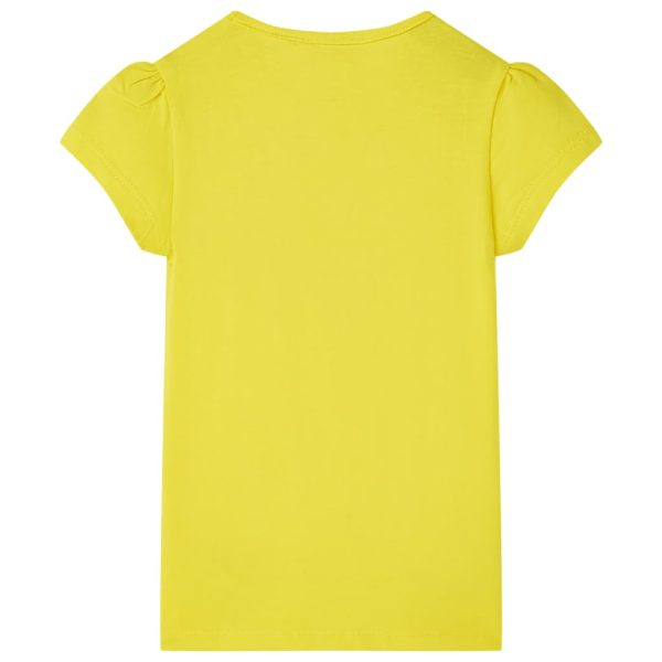 T-shirt de criança amarelo brilhante 116 – Image 2