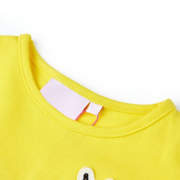 T-shirt de criança amarelo brilhante 116 – Image 3