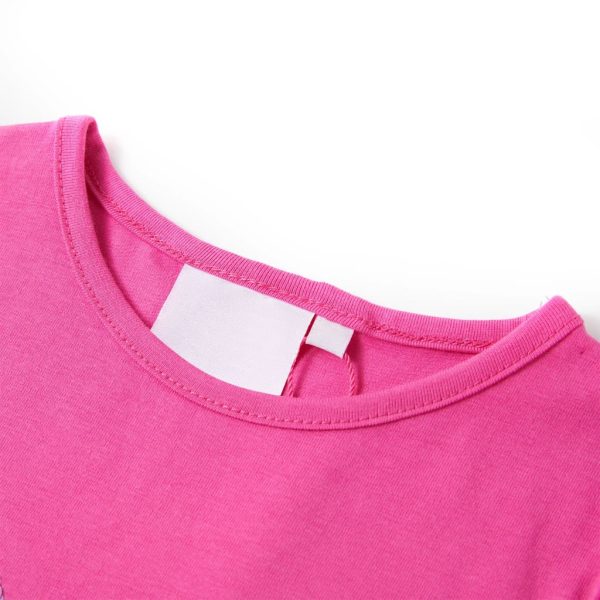 T-shirt de manga curta para criança rosa-escuro 104 – Image 3