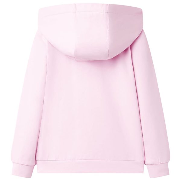 Sweatshirt para criança com capuz rosa-claro 116 – Image 2