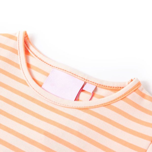 T-shirt de criança laranja-néon 140 – Image 3