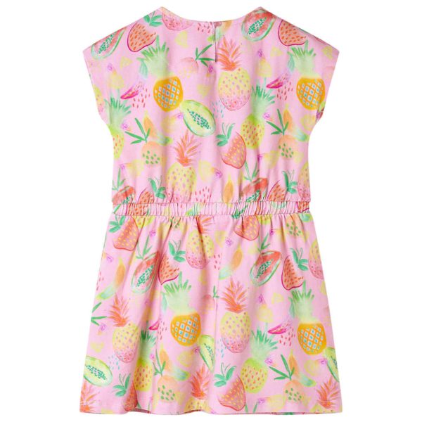 Vestido de criança rosa suave 140 – Image 2
