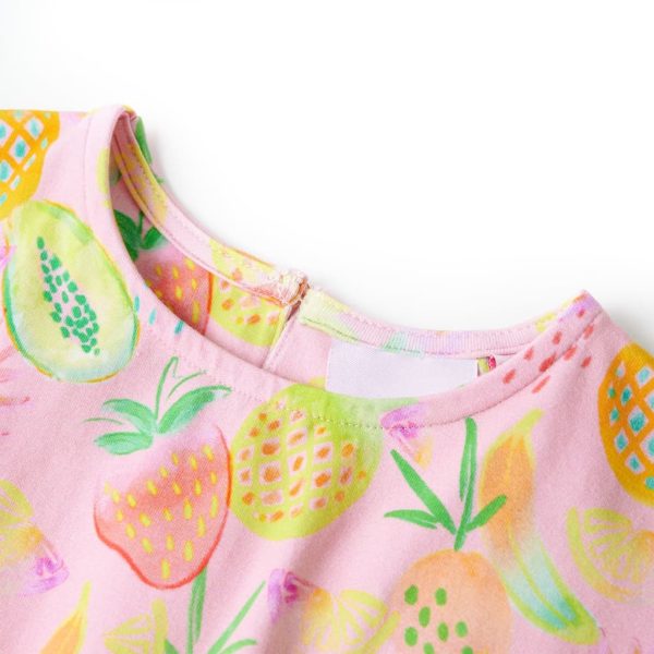 Vestido de criança rosa suave 140 – Image 3