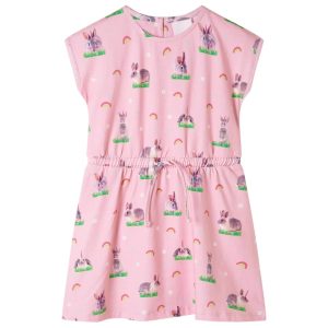 Vestido para criança rosa-claro 92