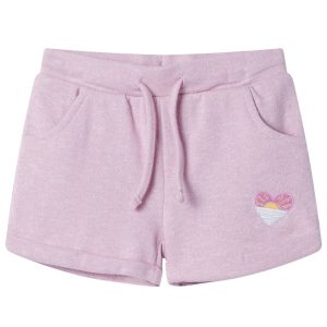 Calções de criança com cordão lilás misto 92
